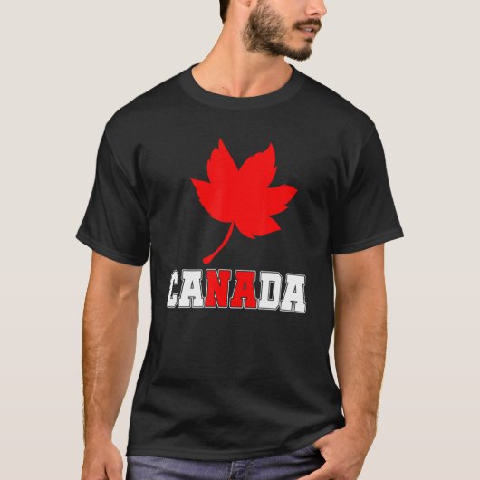 T-shirt Pays Canadian Maple Leaf Canada (Devant)