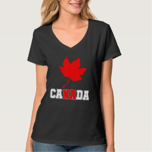 T-shirt Pays Canadian Maple Leaf Canada