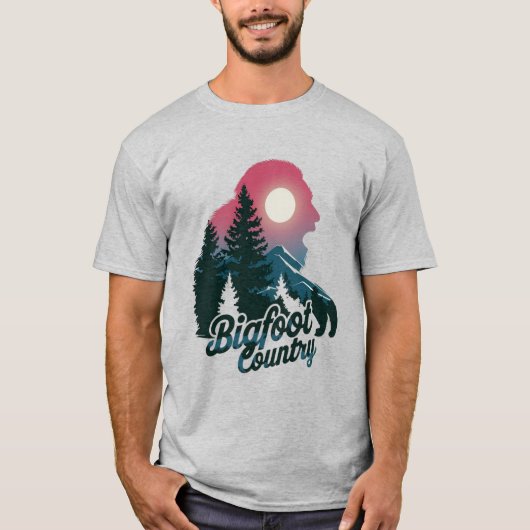 T-shirt Pays de Bigfoot (Devant)