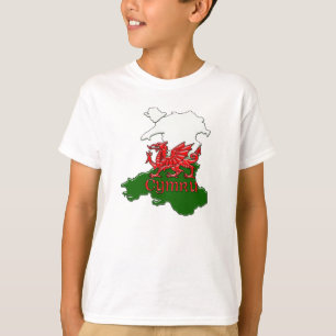 T-shirt Pays de Galles Cymru de dragon de Gallois