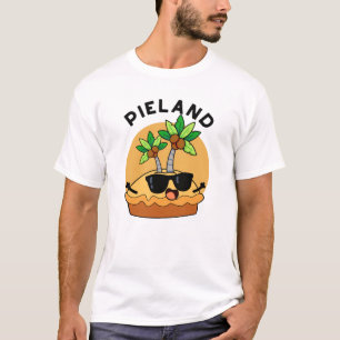 T-shirt Pays de la tarte Pun drôle d'île