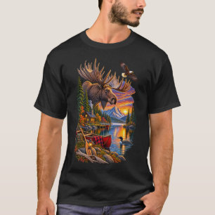 T-shirt Pays des orignaux – Vieille sauvagerie du Nord