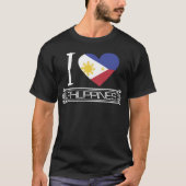 T-shirt Pays Drapeau Love Philippines (Devant)