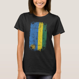 T-shirt Pays Drapeau Souvenir Grunge Drapeau Rwanda