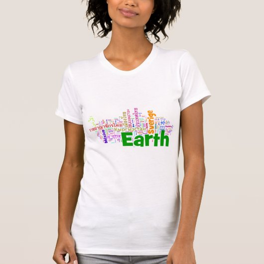 T-shirt Pays du monde (coloré) (Devant)