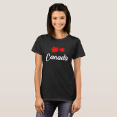 T-shirt Pays Feuille d'érable Canada (Devant entier)