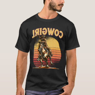 T-shirt Pays Funky Reverse Cowgirl Retro
