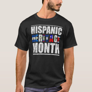 T-shirt Pays hispaniques de la Fierté latine Patrimoine hi