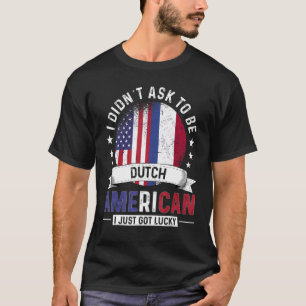 T-shirt Pays Hollandais-Américains Drapeaux Fierté Pays-Ba