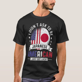 T-shirt Pays Japonais Américains Drapeaux Fierté Pays Ja