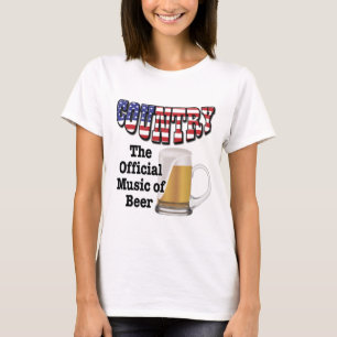T-shirt Pays : La musique officielle de la bière