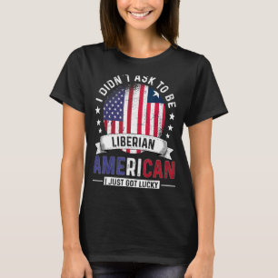 T-shirt Pays Libériens Américains Drapeaux Fierté Liberia