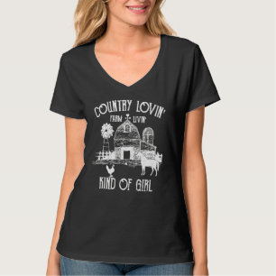 T-shirt Pays Lovin' Farm Livin' Farming Grange Farm Life
