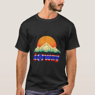 T-shirt Pays nordique Norvège Drapeau Montagnes Norvège