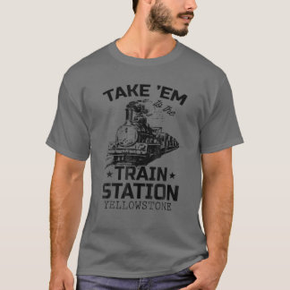 T-shirt Pays Occidental Yellowstone Emmène Em Dans Le Trai