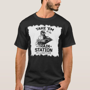 T-shirt Pays Occidental Yellowstone Emmène Em Dans Le Trai