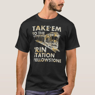 T-shirt Pays Occidental Yellowstone Emmène Em Dans Le Trai