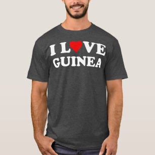 T-shirt Pays Voyage Souvenir I Love Guinée