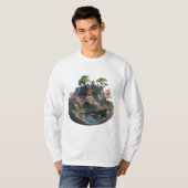 T-shirt Paysage 3D Imaginaire mignon pour hommes à manches (Devant entier)