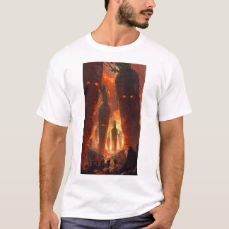 T-shirt paysage apocalyptique foncé