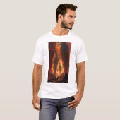T-shirt paysage apocalyptique foncé (Devant entier)