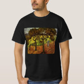 T-shirt Paysage, arbres et figures par Vincent van Gogh (Devant)