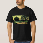T-shirt Paysage avec Château d'Auvers par Vincent van Gogh (Devant)