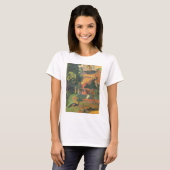T-shirt Paysage avec des paons par Paul Gauguin (Devant entier)