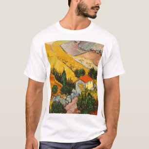 T-shirt Paysage avec Maison et PloughmaVincent van Gogh