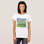 T-shirt Paysage avec une maison, Cézanne (Devant entier)