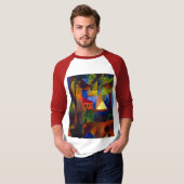 T-shirt Paysage avec vaches, 1914 par août Macke (Devant entier)