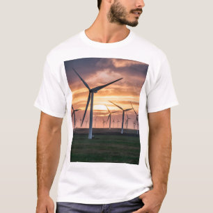 T-shirt Paysage balayé par le vent : Beauté de l'énergie v