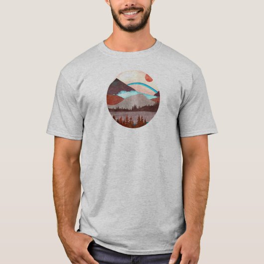 T-shirt Paysage Blue Rainbow (Devant)