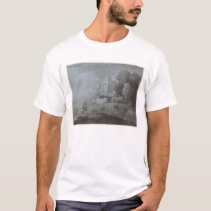 T-shirt Paysage boisé de Thomas Gainsborough   avec Herds