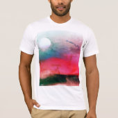 T-shirt Paysage cool Grungy Aurora (Devant)
