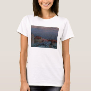 T-shirt Paysage côtier (huile sur la toile)