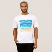 T-shirt Paysage côtier tropical d'Ocean Beach (Devant entier)