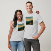 T-shirt Paysage de Blue Ridge Parkway (Unisexe)