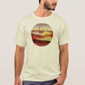 T-shirt Paysage de cactus du désert (Devant)