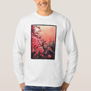 T-shirt Paysage de cerisiers en fleurs