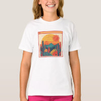 Paysage de coucher de soleil de style bohème fanta