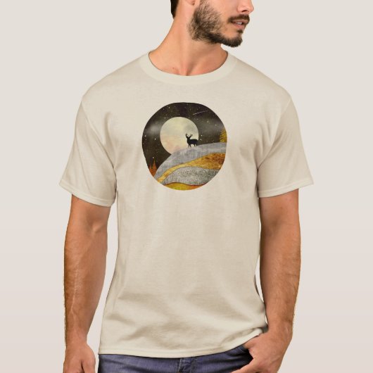 T-shirt Paysage de Deer Moon (Devant)