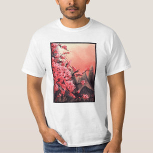 T-shirt Paysage de fleurs de cerisier