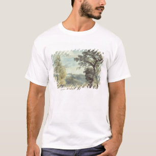 T-shirt Paysage de John Constable avec des arbres et un