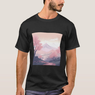 T-shirt Paysage de K Blossom à couper le souffle, travail