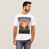 T-shirt Paysage de la théière 1 (Devant entier)