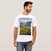T-shirt Paysage de la vallée panoramique, Cuba (Devant entier)