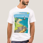 T-shirt Paysage de la voile (Devant)