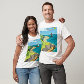 T-shirt Paysage de la voile (Unisexe)
