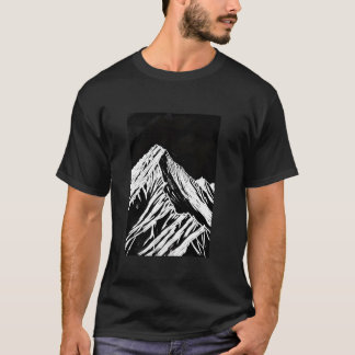 T-shirt Paysage de montagne chic pour randonneurs Alpinism